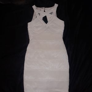 White mini dress